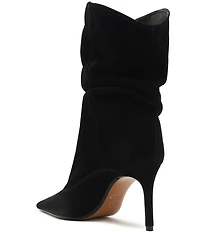 Schutz Maryana Slouch Suede Pointed Toe Boots