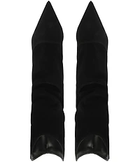 Schutz Maryana Slouch Suede Pointed Toe Boots