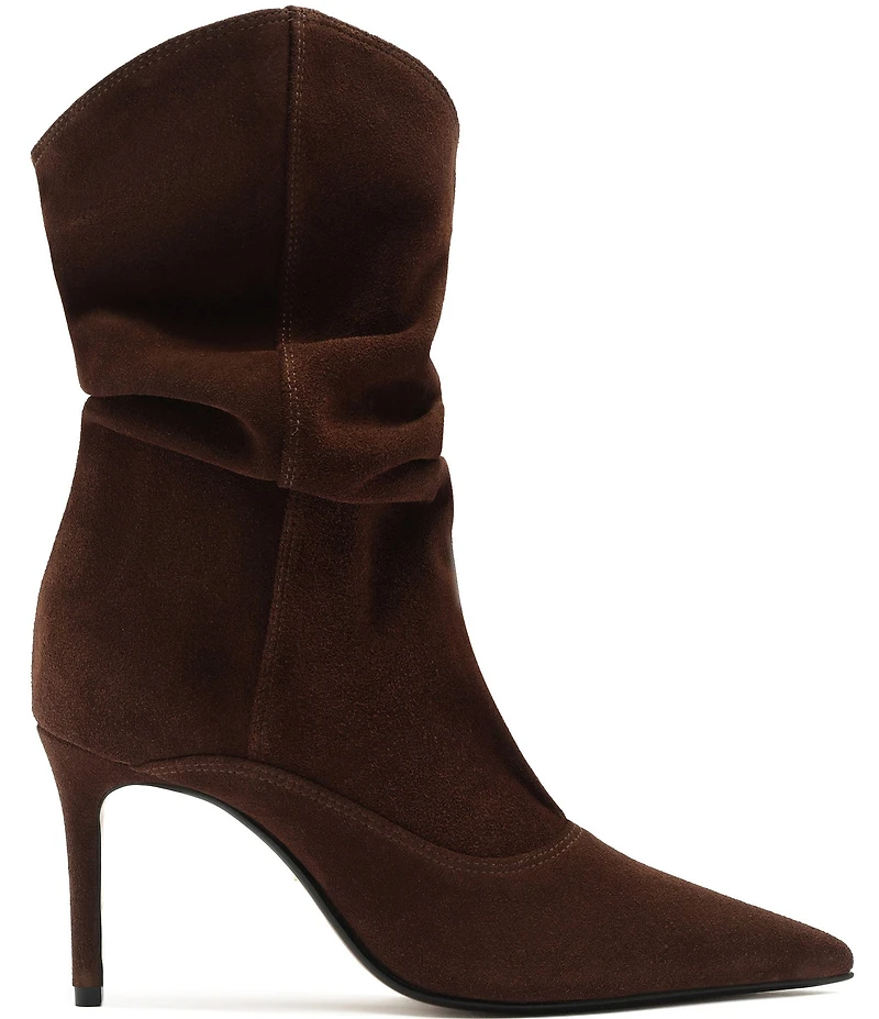 Schutz Maryana Slouch Suede Pointed Toe Boots