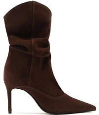 Schutz Maryana Slouch Suede Pointed Toe Boots