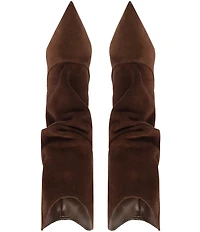 Schutz Maryana Slouch Suede Pointed Toe Boots