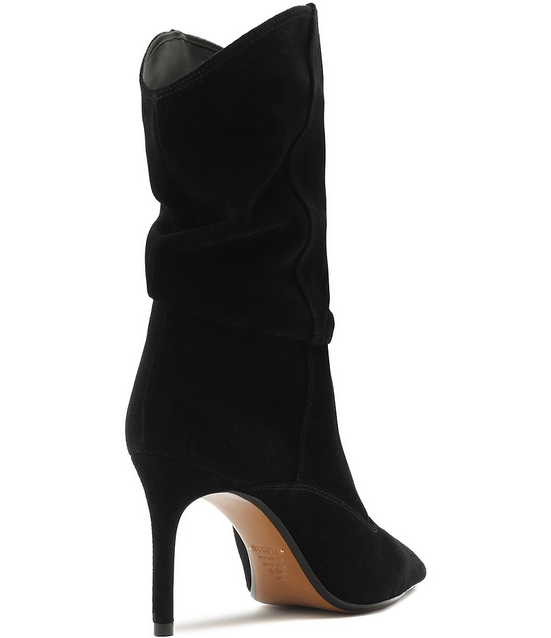 Schutz Maryana Slouch Suede Pointed Toe Boots