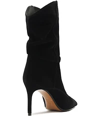 Schutz Maryana Slouch Suede Pointed Toe Boots