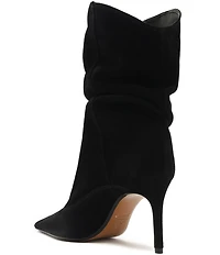 Schutz Maryana Slouch Suede Pointed Toe Boots