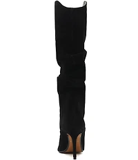 Schutz Maryana Up Slouch Nubuck Suede Tall Boots