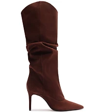 Schutz Maryana Up Slouch Nubuck Suede Tall Boots
