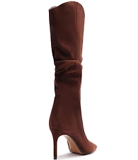 Schutz Maryana Up Slouch Nubuck Suede Tall Boots