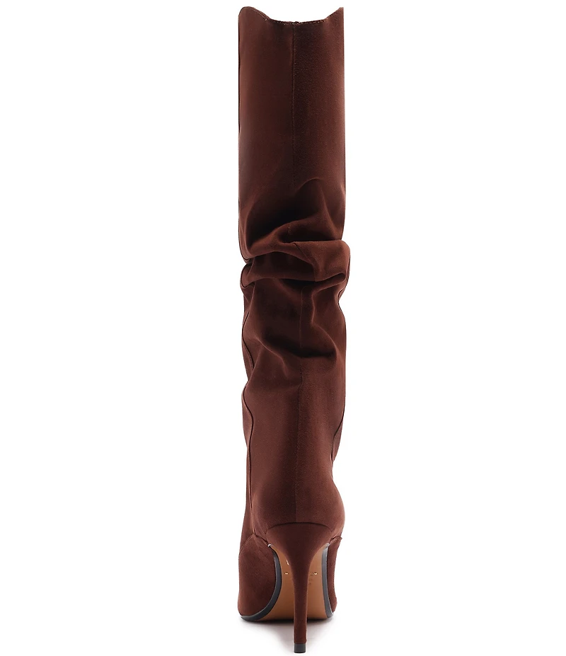 Schutz Maryana Up Slouch Nubuck Suede Tall Boots