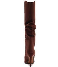 Schutz Maryana Up Slouch Nubuck Suede Tall Boots