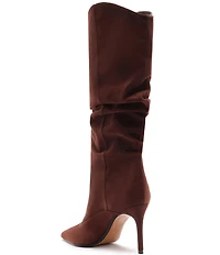 Schutz Maryana Up Slouch Nubuck Suede Tall Boots