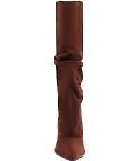 Schutz Maryana Up Slouch Nubuck Suede Tall Boots