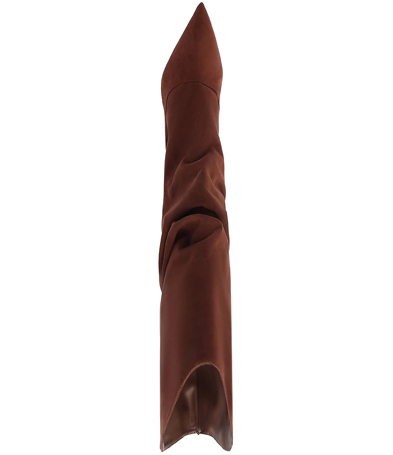 Schutz Maryana Up Slouch Nubuck Suede Tall Boots