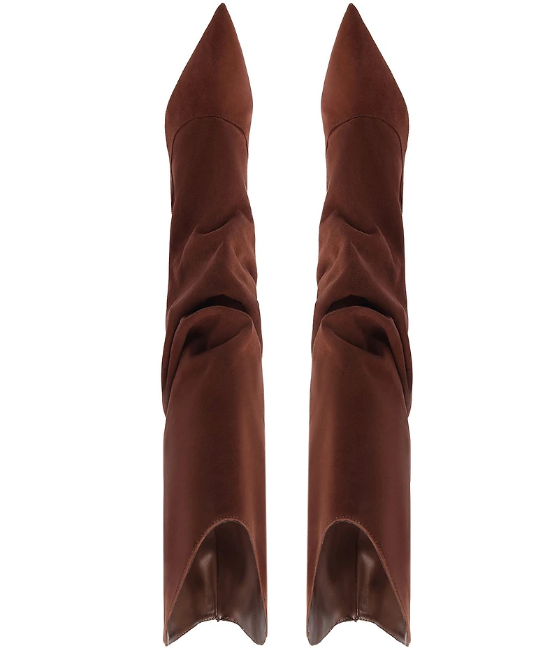 Schutz Maryana Up Slouch Nubuck Suede Tall Boots