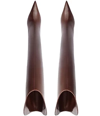 Schutz Maryann Curve Leather High Heel Stiletto Boots