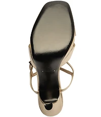 Schutz Maxine Leather Stiletto Platform Dress Sandals