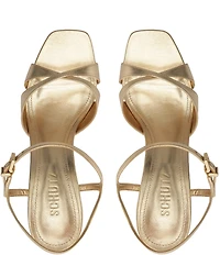 Schutz Maxine Leather Stiletto Platform Dress Sandals