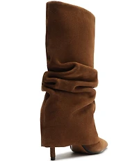 Schutz Mikki Cloak Suede Mid Calf Boots