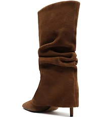 Schutz Mikki Cloak Suede Mid Calf Boots