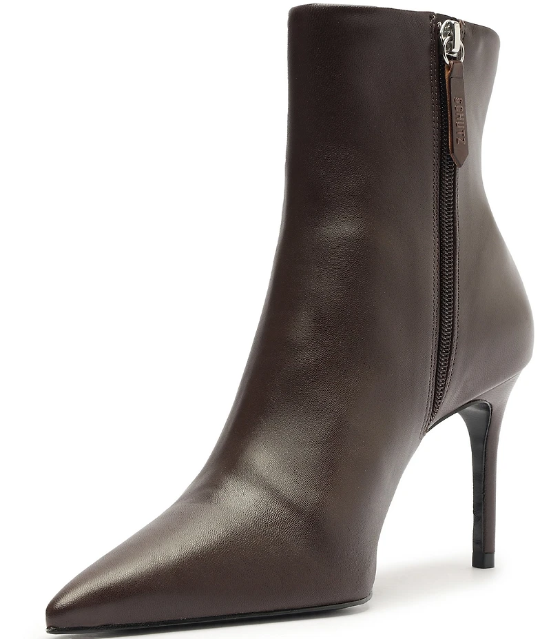 Schutz Mikki Leather Dress Booties