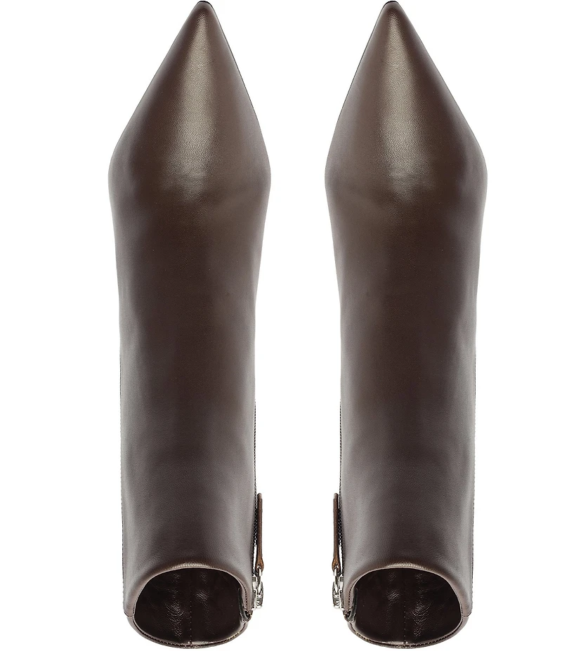 Schutz Mikki Leather Dress Booties