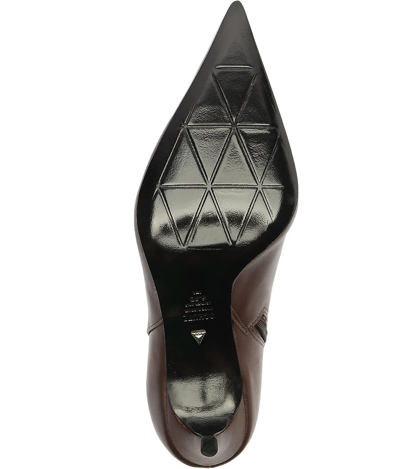 Schutz Mikki Leather Dress Booties