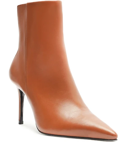 Schutz Mikki Leather Dress Booties