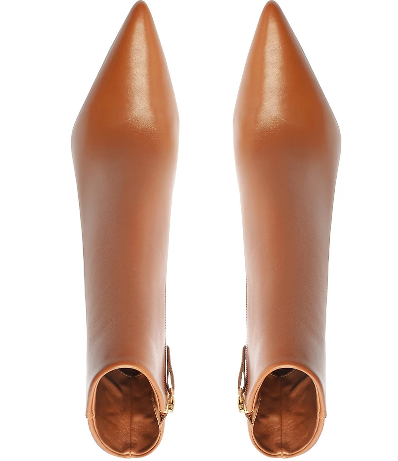 Schutz Mikki Leather Dress Booties
