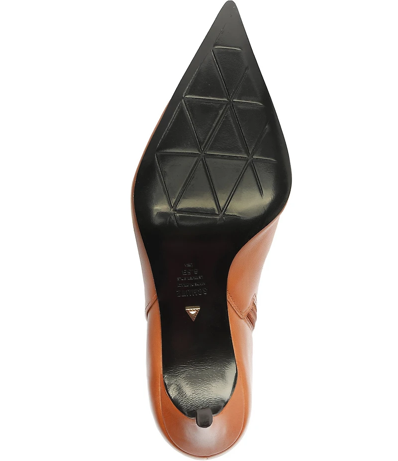 Schutz Mikki Leather Dress Booties
