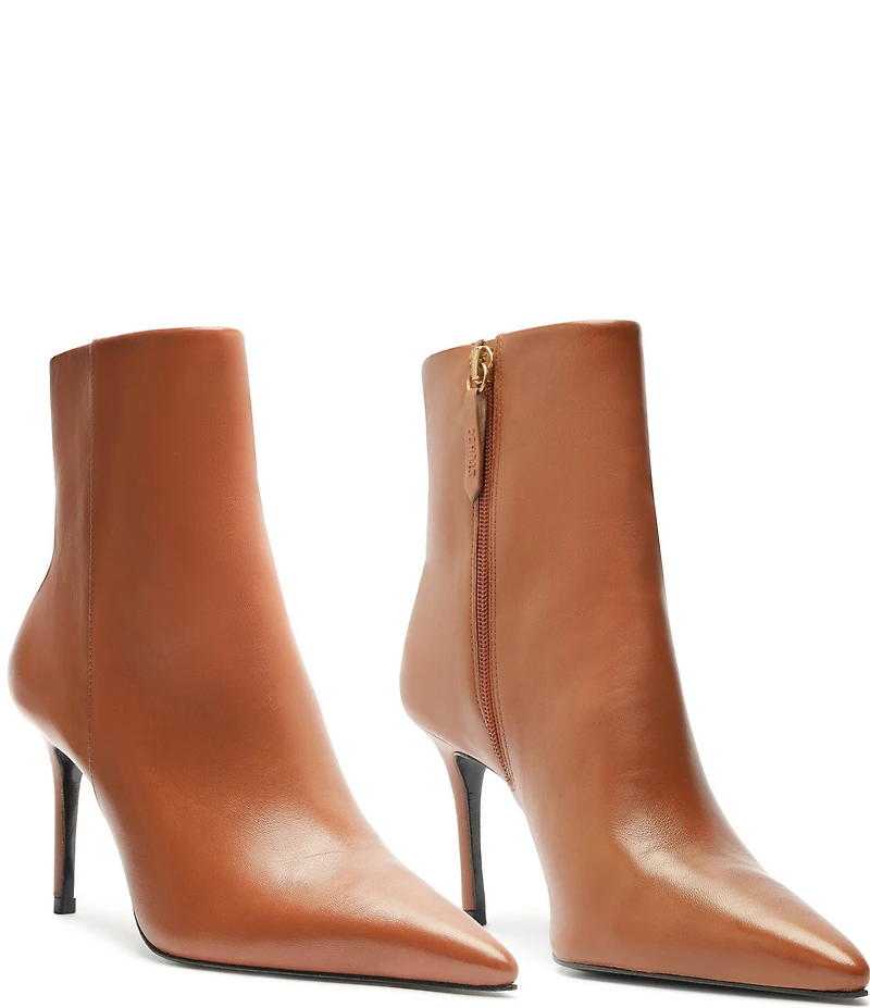 Schutz Mikki Leather Dress Booties