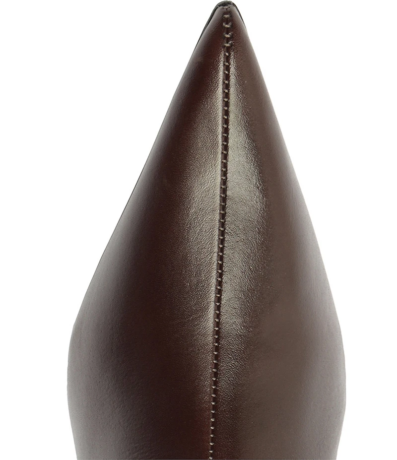 Schutz Mikki Mid Leather Dress Booties