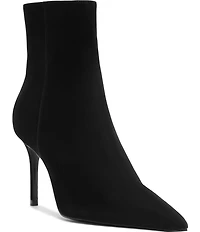 Schutz Mikki Nubuck Suede Pointed Toe Stiletto Dress Booties