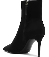 Schutz Mikki Nubuck Suede Pointed Toe Stiletto Dress Booties