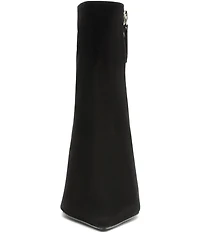 Schutz Mikki Nubuck Suede Pointed Toe Stiletto Dress Booties