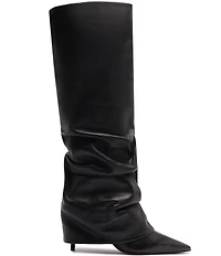 Schutz Mikki Up Cloak Leather Tall Boots