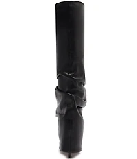 Schutz Mikki Up Cloak Leather Tall Boots