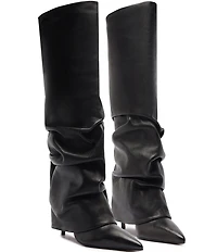 Schutz Mikki Up Cloak Leather Tall Boots