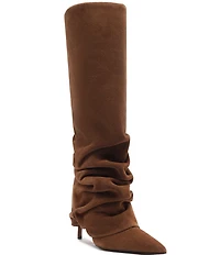 Schutz Mikki Up Cloak Suede Tall Boots