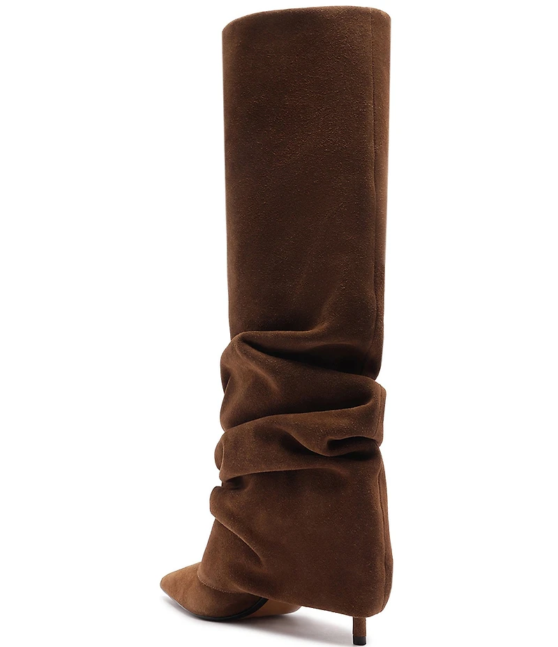 Schutz Mikki Up Cloak Suede Tall Boots