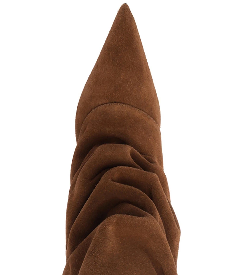 Schutz Mikki Up Cloak Suede Tall Boots