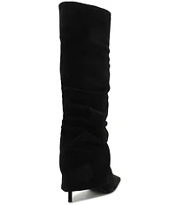 Schutz Mikki Up Cloak Suede Tall Boots