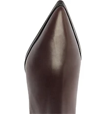 Schutz Mikki Up Leather Block Heel Tall Boots