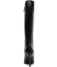 Schutz Mikki Up Leather Stiletto Tall Boots
