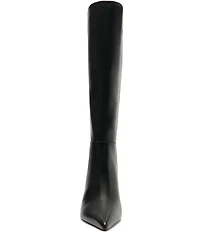 Schutz Mikki Up Leather Stiletto Tall Boots