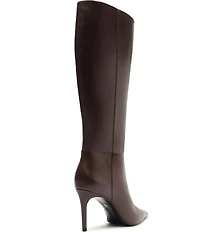 Schutz Mikki Up Leather Stiletto Tall Boots