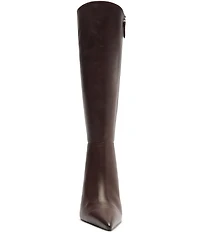 Schutz Mikki Up Leather Stiletto Tall Boots