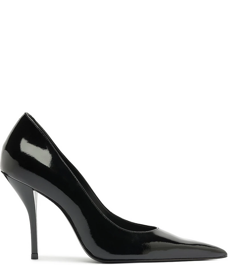 Schutz Miranda Patent Leather Pointed Toe Stiletto Pumps