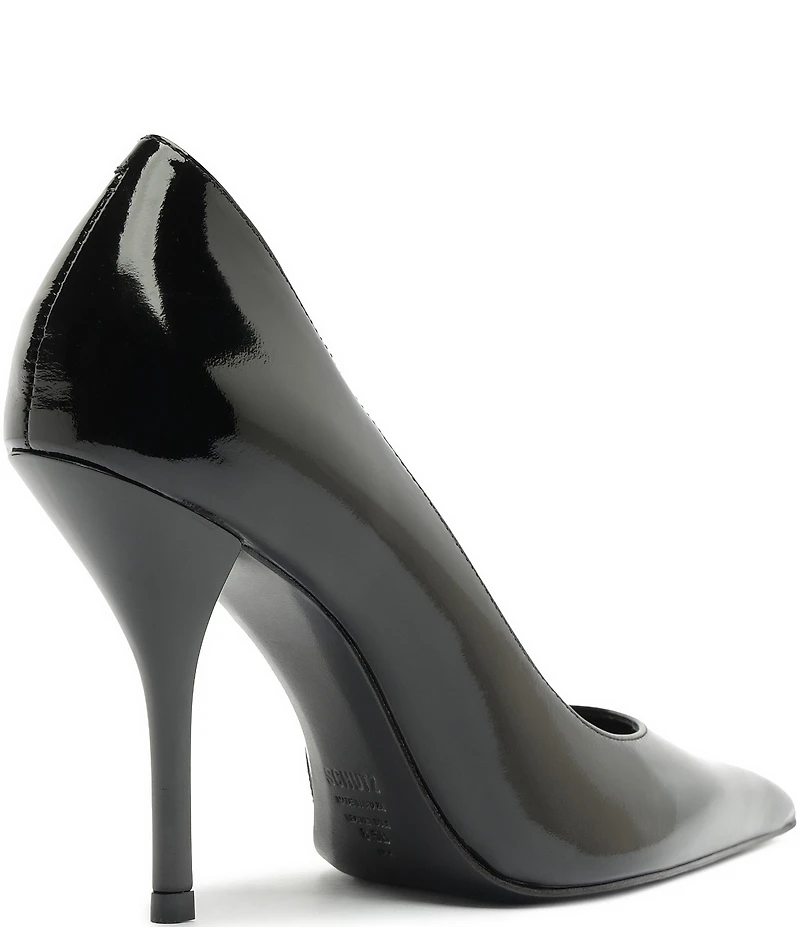 Schutz Miranda Patent Leather Pointed Toe Stiletto Pumps