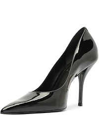 Schutz Miranda Patent Leather Pointed Toe Stiletto Pumps