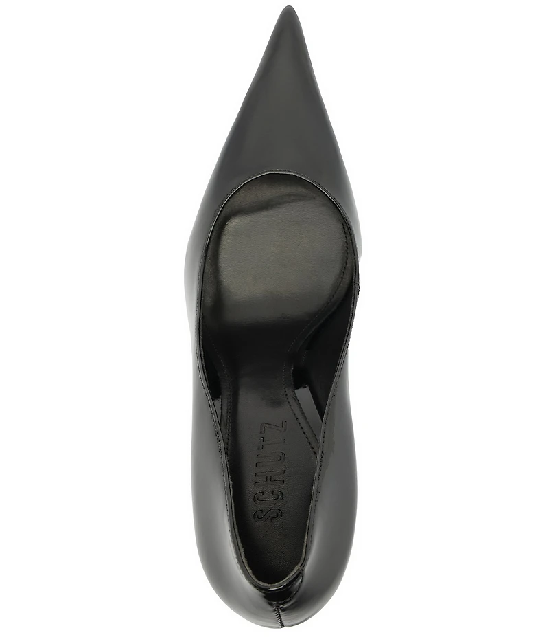 Schutz Miranda Patent Leather Pointed Toe Stiletto Pumps