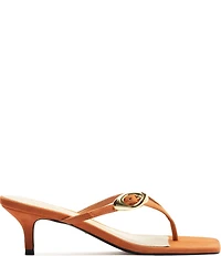Schutz Miriam Nubuck Suede Thong Dress Sandals